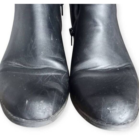 ALFANI STEP 'N FLEX KALLUMM BLACK EXTENDED CALF BOOTS SZ.7 GUC. - Picture 6 of 10